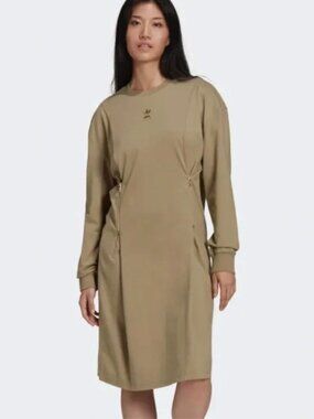 Adidas long sleeve dress-Metallic Gold Zippers-Sz. 2 XS-NEW no tag